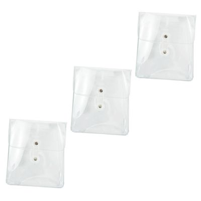 ASAKKURA 3pcs Transparent Storage Bag for Women Durable Easy- Organizer Pouch for Travel and Daily Use