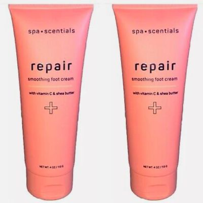 Repair Smoothing Foot Cream with Vitamin C and Shea Butter, 4 oz, Pack of 2