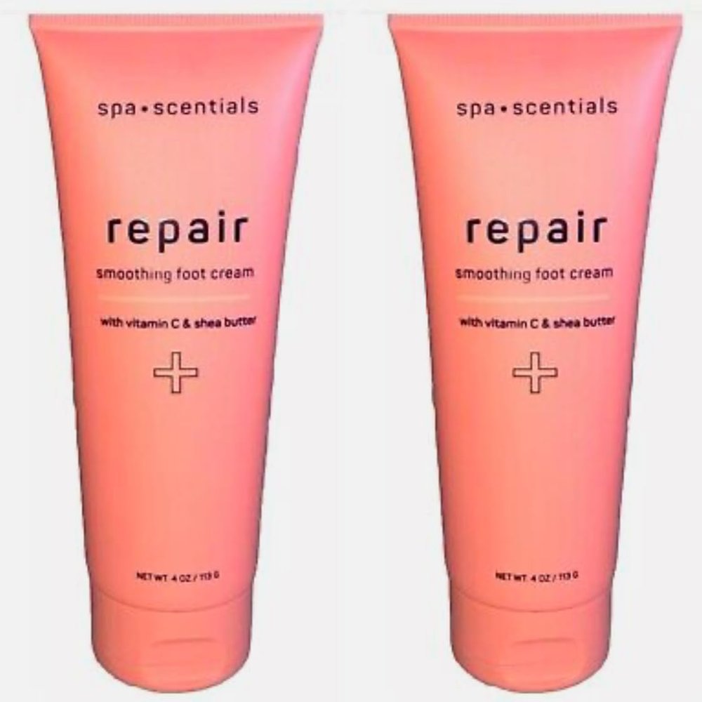 Repair Smoothing Foot Cream with Vitamin C and Shea Butter, 4 oz, Pack of 2