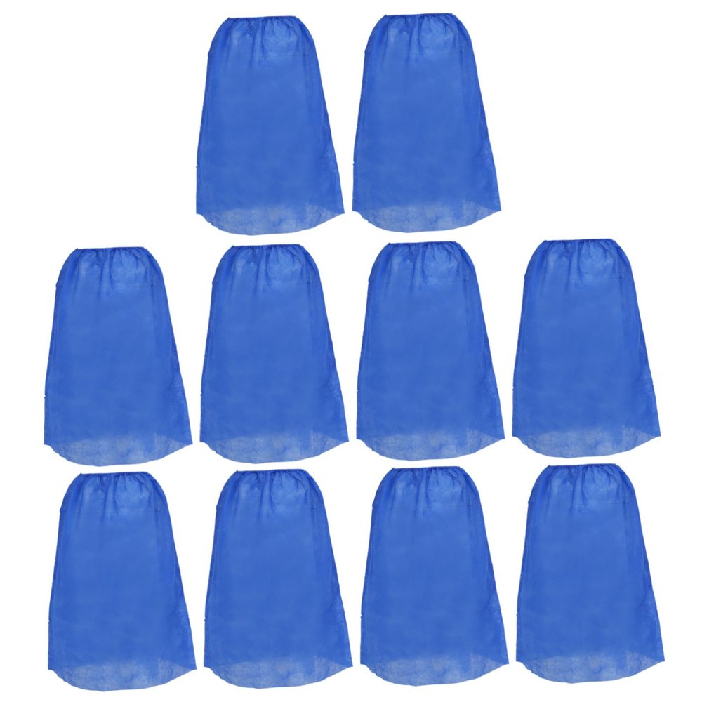 10pcs Disposable Non-woven Bath Skirts for Women Breathable Lightweight Beauty Salon Skirts for Spa Sauna and Skin Care Services Blue