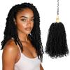 10 Inch Pre-Looped Yanky Twist Crochet Hair, 30 Strands/Pc, Mini Passion Twists, Senegalese Braiding Hair (Natural Black, 8 Pcs/Pack) view 1