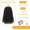 10 Inch Pre-Looped Yanky Twist Crochet Hair, 30 Strands/Pc, Mini Passion Twists, Senegalese Braiding Hair (Natural Black, 8 Pcs/Pack) view 2