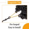 10 Inch Pre-Looped Yanky Twist Crochet Hair, 30 Strands/Pc, Mini Passion Twists, Senegalese Braiding Hair (Natural Black, 8 Pcs/Pack) view 3