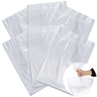 160 Pcs Disposable Foot Tub Liner Thick Large Bath Liners Clear Plastic Foot Bath Basin Pedicure Liners for Home Massage Store Spa Store Use, 21.5x25.5 Inches
