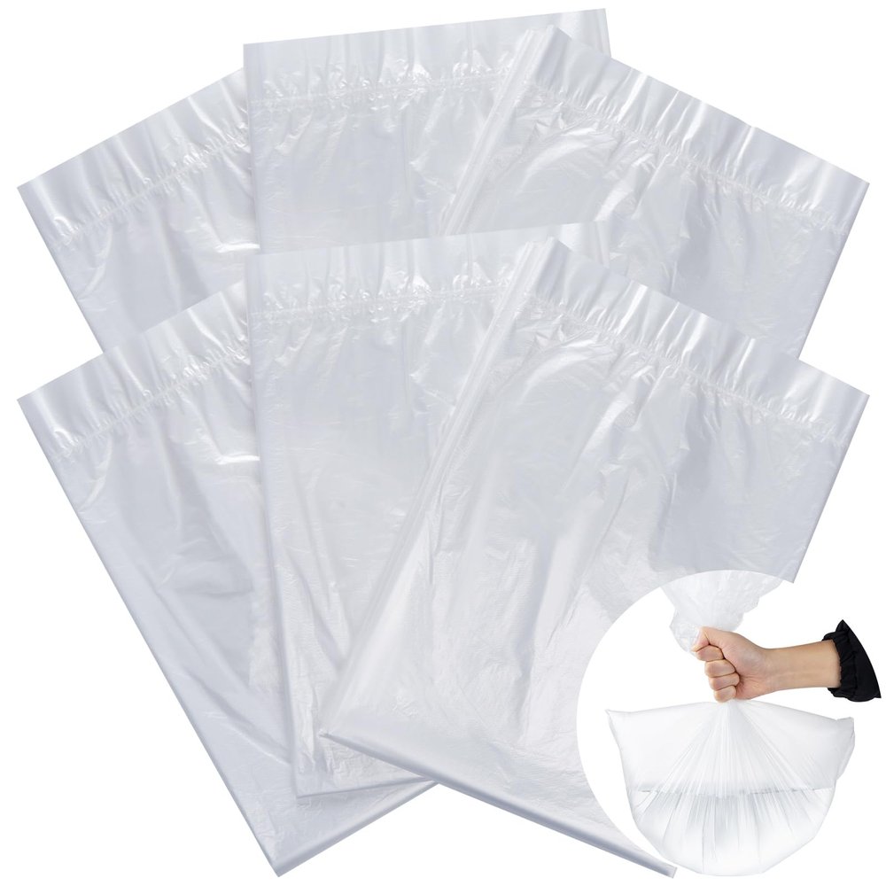 160 Pcs Disposable Foot Tub Liner Thick Large Bath Liners Clear Plastic Foot Bath Basin Pedicure Liners for Home Massage Store Spa Store Use, 21.5x25.5 Inches