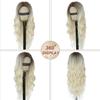BEAUTIFA Platinum Blonde Wig for Women, Long Blonde Wavy Wig Middle Part 26 Inch Natural Looking Heat Resistant Synthetic Wigs for Daily Party Use view 3