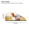 FHEBNDS Microfiber Hair Towel Cap Absorbent Hair Turban Towel Coral Velvet Hair Drying Towel Quick Dry Hair Wrap Cap with Button Cute Farm Animal Bath Cap Hair Cap Gift for Women view 4