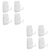 Angoily 8pcs Shower Razor Holder Rack Self Adhesive Shaver Hanger Bathroom Hooks Suction Hooks Electric Razor Hangers view 1