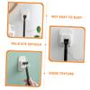 Angoily 8pcs Shower Razor Holder Rack Self Adhesive Shaver Hanger Bathroom Hooks Suction Hooks Electric Razor Hangers view 3