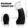 Blackhead Remover Tool, Silicone Black Head Remover for Nose Delicate Deep Cleaning Face Scraper Tool Safe Skin Friendly Blackhead Extractor Pore Scraper for Women (Black) view 2