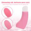 Blackhead Remover Tool, Silicone Stainless Steel Blackhead Extractor Deep Clean Black Head Remover for Face Nose with Silicone Brush Dust Cover Face Scraper Tool for Women (Pink) view 3