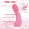Blackhead Remover Tool, Silicone Stainless Steel Blackhead Extractor Deep Clean Black Head Remover for Face Nose with Silicone Brush Dust Cover Face Scraper Tool for Women (Pink) view 4