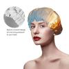 Autumn Glow Print Shower Caps for Women,Elastic and Reusable Bath Caps,Women Man Long Hair Cap view 4