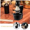 Beaupretty 3pcs Compact Grooming and Shaving Brush Stand for Men Lightweight Travel Holder for Bathroom Organization and Tidy Storage of and Brushes view 3