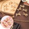 12pcs Hair Bow Claw Clips for Women, Cute Bowknot Hair Jaw Clips Mini Bow Barrettes Metal Clamps for Thick Thin Straight Curly Hair (Gold) view 3