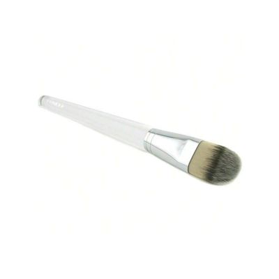 Professional Foundation Makeup Brush, Synthetic Bristles, White Handle