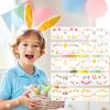 10 Sheets Easter Temporary Tattoos, Easter Temporary Tattoos Easter Temporary Tattoos for Easter Spring Party Favors view 2