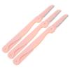 AUTSUPPL 3pcs Stainless Steel Eyebrow Razor Double Heads Portable Trimmer Makeup Tool for Women view 1