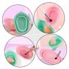AUTSUPPL 3pcs Silicone Makeup Brush Cleaning Mats Brush Washers for Makeup Tools Cleaner Pad Cosmetic Cleaner view 3