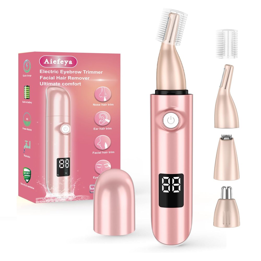 Aiefeya Hair Trimmer for Eyebrow, Nose, Ear, Body Grooming