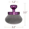 Blend & Blur Extra Large Body Makeup Brush for Self Tanner,Leg Makeup & Bronzer Self Tan Applicator, 3.2inch Wide Round Head Kabuki Brush For Application with Drawstring Bag (Purple) view 3
