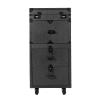 Gosangom Hairdressing Makeup Travel Case, Rollable Lockable Makeup Train Case, Beauty Salon Cosmetic Luggage Travel Storage Toolbox, Salon Trolley view 3