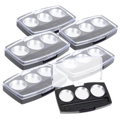 10pcs Box Eyeshadow Tray Puff and Container Hard Makeup Case Makeup Highlighter Pantry Organizers and Storage Eyeshadow Palette Drawer Divider Mini Kit Balm Plastic