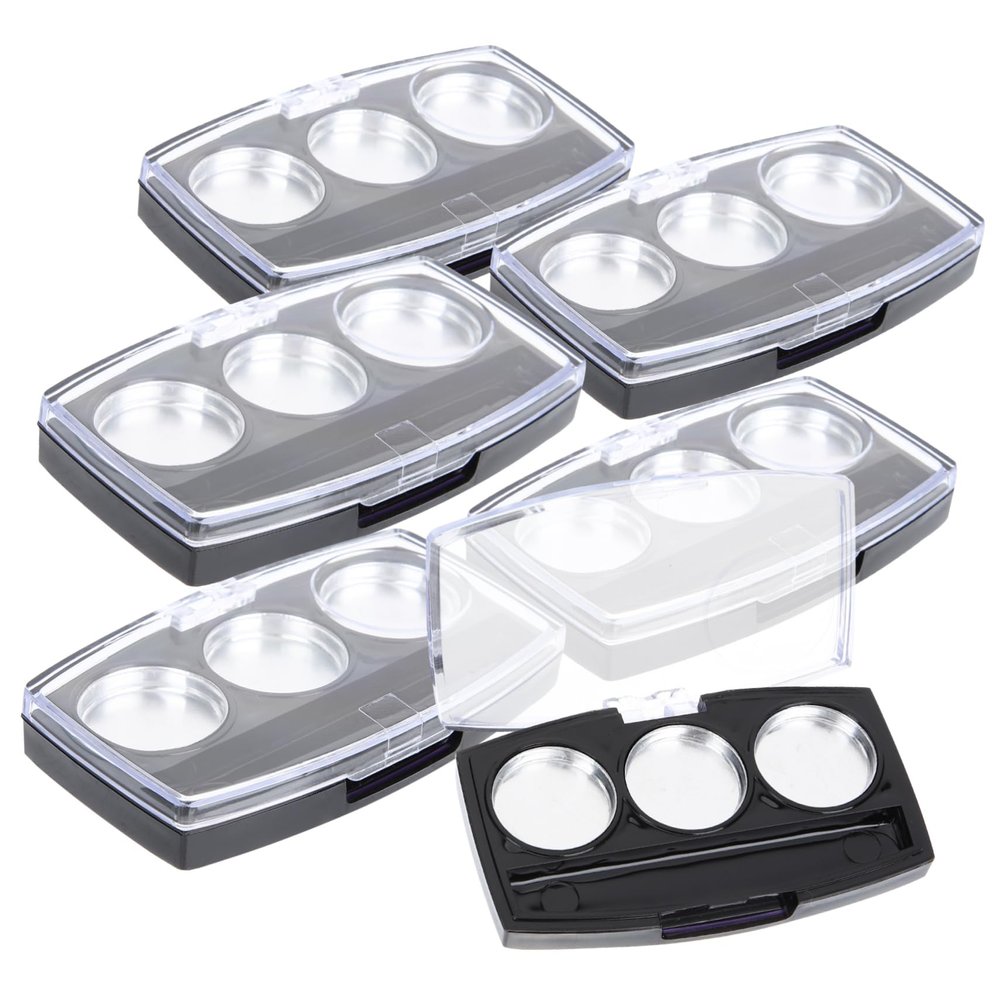 10pcs Box Eyeshadow Tray Puff and Container Hard Makeup Case Makeup Highlighter Pantry Organizers and Storage Eyeshadow Palette Drawer Divider Mini Kit Balm Plastic