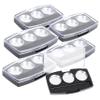 10pcs Box Eyeshadow Tray Puff and Container Hard Makeup Case Makeup Highlighter Pantry Organizers and Storage Eyeshadow Palette Drawer Divider Mini Kit Balm Plastic view 1
