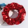 Sliver Glitter Hair Tie Disco Sequin Hair Scrunchies New Years Hair Accessories for Women Girls Happy Birthday Bachelorette Party Favors 2pcs (Red) view 4