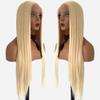 Blonde Wig Synthetic Lace Front Wig Glueless 13x4 HD Lace Front Wigs Pre Plucked 613 Long Straight Ready to Wear Wigs for Black Women 26 Inch view 2