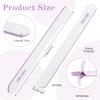 200 Pcs Nail Files 100/180 Grit Double Sides Emery Boards Reusable Nail Files for Acrylic Nails Professional Manicure Tools for Natural Nails Acrylic Nails Home and Salon Supplies (Oval) view 2