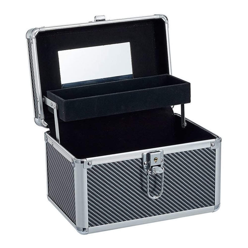 ZYQHMY Cosmetic Box Metal Cosmetic Box Cosmetic Bag Tattoo Nail Multi-layer Toolbox Storage Storage Box