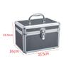 ZYQHMY Cosmetic Box Metal Cosmetic Box Cosmetic Bag Tattoo Nail Multi-layer Toolbox Storage Storage Box view 2