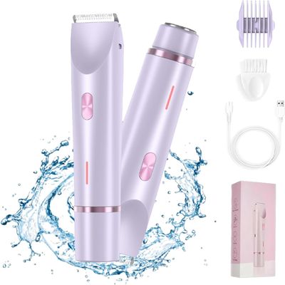 Bgins Beauty Razor, Bgins Beauty Shaver, Bgins Beauty Trimmer, Smoovi 2.0 Bikini Shaver, Smoovi Razor, Bginsbeauty Razor, Ezme Razor, Silky Glow Razor, 2 in 1 Electric Shaver (Purple)