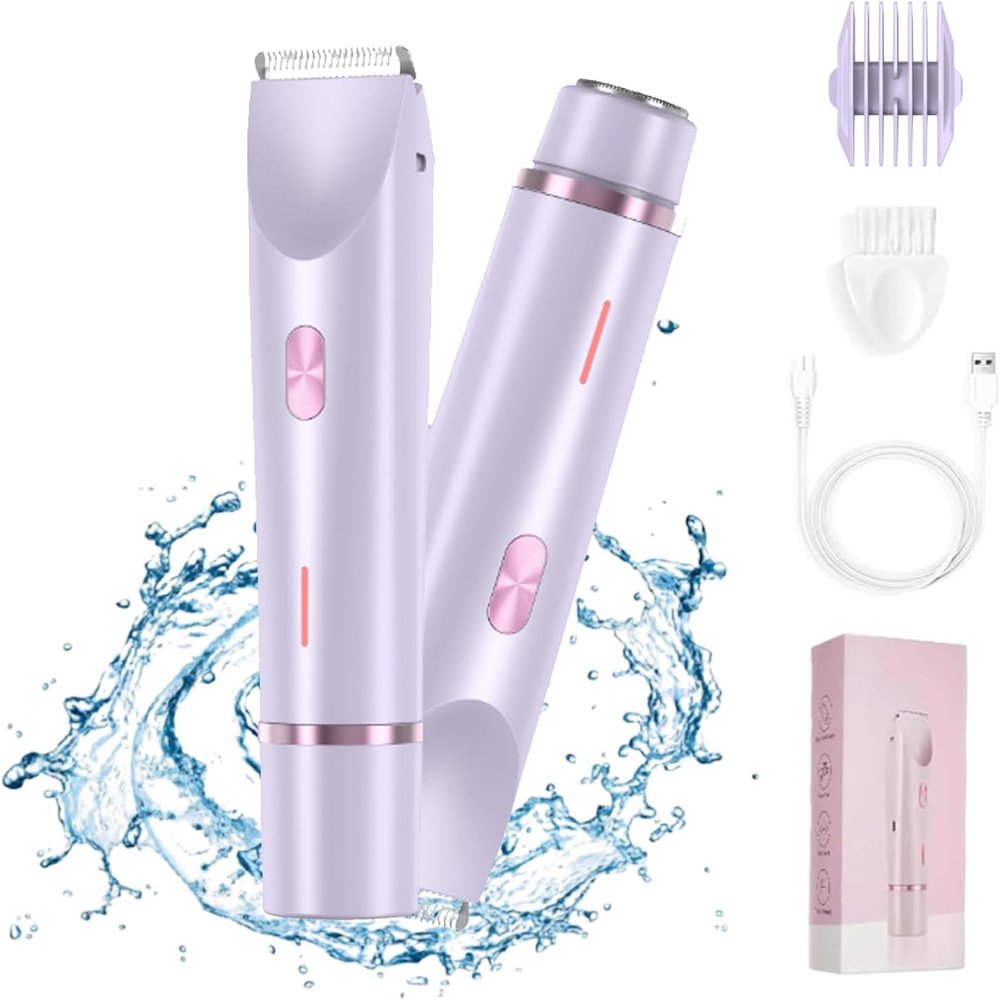 Bgins Beauty Razor, Bgins Beauty Shaver, Bgins Beauty Trimmer, Smoovi 2.0 Bikini Shaver, Smoovi Razor, Bginsbeauty Razor, Ezme Razor, Silky Glow Razor, 2 in 1 Electric Shaver (Purple)
