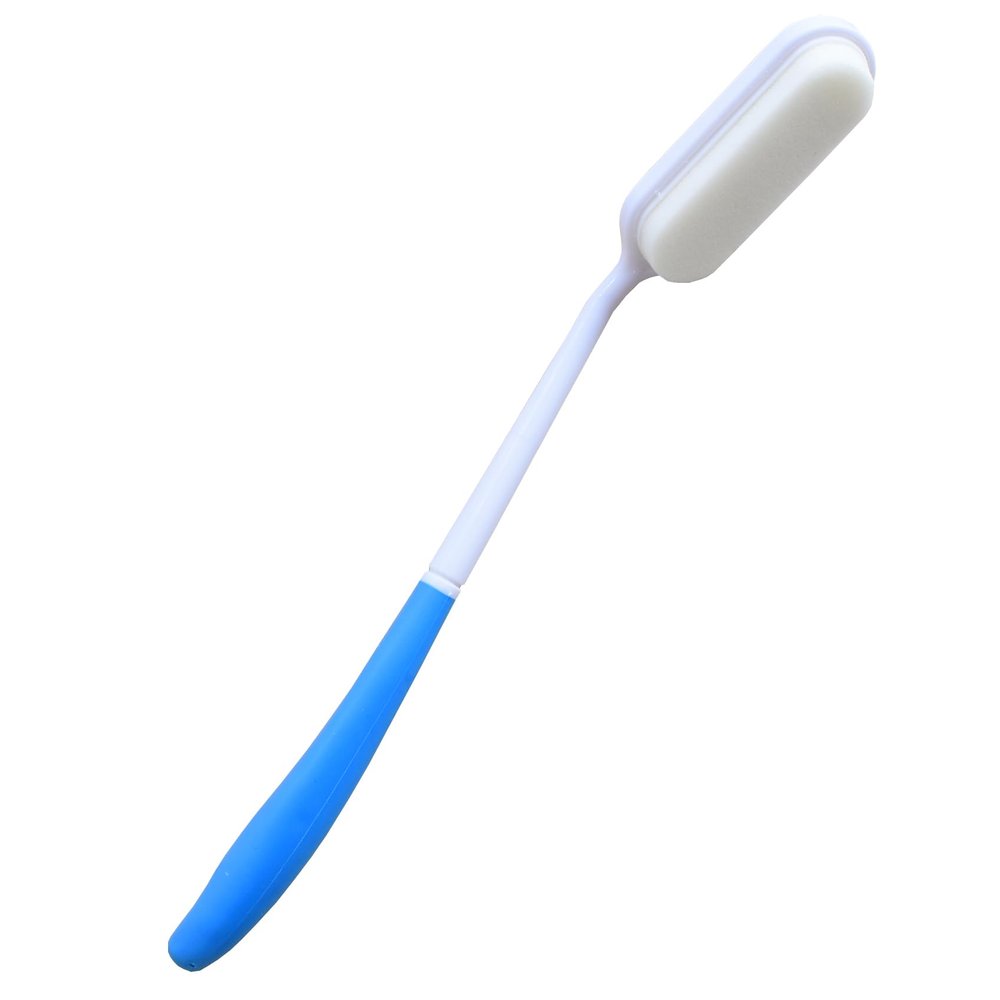 Back Bath Brush with Long Handle,Long Curved Body Brush,Body Exfoliator for Bath or Dry Brush