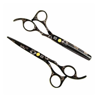 5.5 6" Cherry Hairdressing Scissors Set Hairdressing Scissors Thinning Hairdressing Scissors Scissors Hairdresser Scissors Hair Cutting Shears
