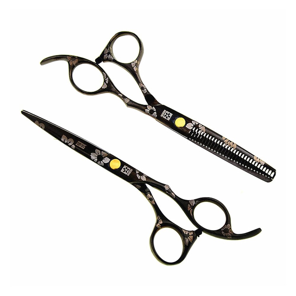 5.5 6" Cherry Hairdressing Scissors Set Hairdressing Scissors Thinning Hairdressing Scissors Scissors Hairdresser Scissors Hair Cutting Shears