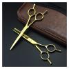 5.5 Inch Two-Tailed Scissors Hairdressing Scissors Haircut Thinning Haircut Scissors Hairdressing Scissors Hairdresser Scissors Set Hair Cutting Shears,Blue view 4