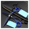 6 Inch Black And Blue Hairdressing Scissors Hairdressing Scissors Flat Cut Thinning Hairdressing Scissors Teeth Scissors Hairdresser'S Scissors Hair Cutting Shears view 2
