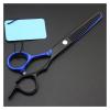 6 Inch Black And Blue Hairdressing Scissors Hairdressing Scissors Flat Cut Thinning Hairdressing Scissors Teeth Scissors Hairdresser'S Scissors Hair Cutting Shears view 4