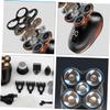 TOGEVAL 1pc Rechargeable Five- Shaver for Men Fashion Beard LCD Display USB Charging and Design for Smooth Comfortable Shaving Travel Black view 4