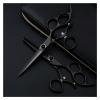 6.0 Inch Black Flying Shears,Rotating Handle Hairdressing Scissors,Hairdressing Scissors,Hairdressing Scissors,Thinning Scissors Hair Cutting Shears view 3