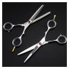 5.5 Inch Hairdressing Scissors,Hairdressing Scissors,Thinning Hairdressing Scissors,Hairdresser'S Scissors Hair Cutting Shears,Cutting view 3