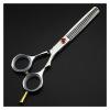 5.5 Inch Hairdressing Scissors,Hairdressing Scissors,Thinning Hairdressing Scissors,Hairdresser'S Scissors Hair Cutting Shears,Cutting view 4