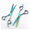 6 Inch Green Circle Hairdressing Scissors,Hairdressing Scissors,Thinning Hairdressing Scissors,Tooth Scissors,Hairdresser Scissors Hair Cutting Shears view 1