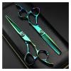 6 Inch Green Circle Hairdressing Scissors,Hairdressing Scissors,Thinning Hairdressing Scissors,Tooth Scissors,Hairdresser Scissors Hair Cutting Shears view 2