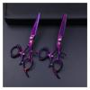 5.5 Inch Purple Flying Shears Rotating Thumb Shears,Rotating Hair Scissors,Hairdressing Flying Scissors For Hairdressers Hair Cutting Shears view 3