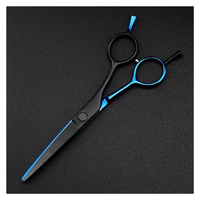 5.5 Inch Blue And Black Hair Clippers,Scissors For Haircuts,Thinning Haircuts,Hairdressing Scissors,Hairdressers Scissors Hair Cutting Shears